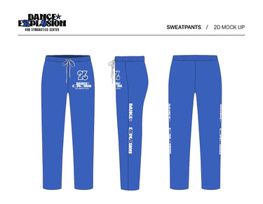 Dance Explosion - Blue Sweatpants