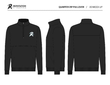 Reputation Athletics Black Quarter Zip