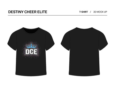 DCE Short Sleeve Black Crystal T-Shirt